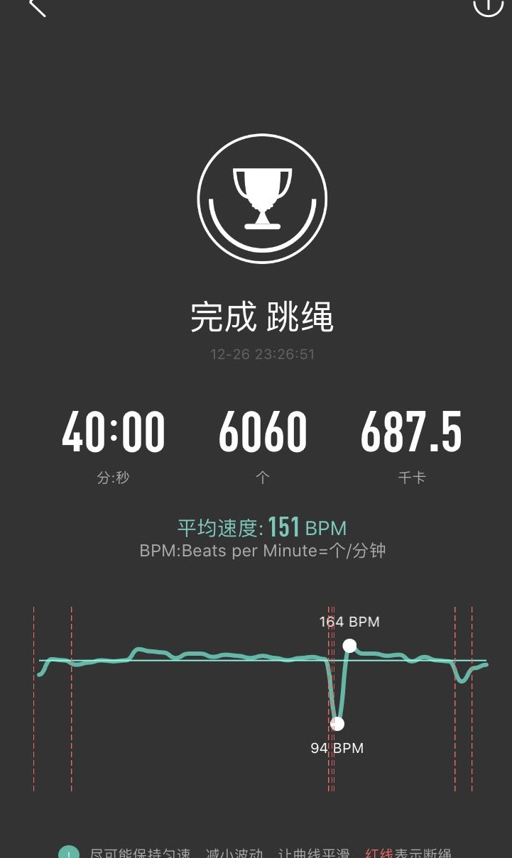 一次连跳40分钟